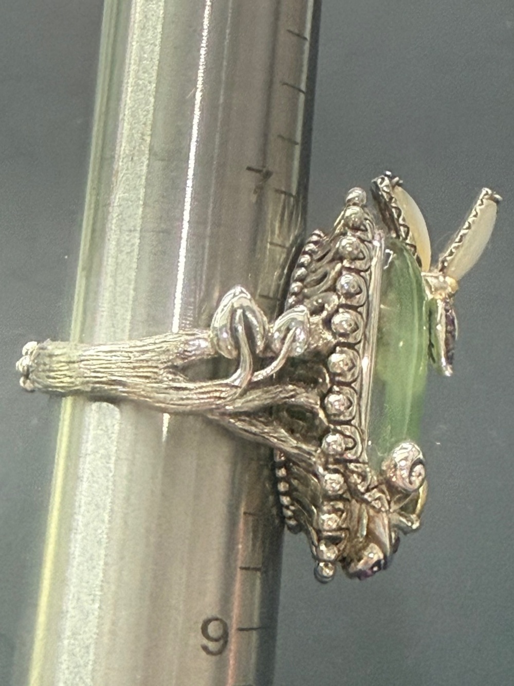 Barbara Bixby Sterling & 18K Garden Multi Gemstone Ring - Picture 2 of 7